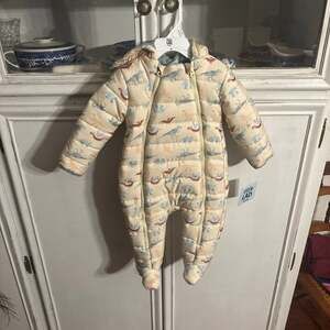 Little Lad Baby Dinosaur Winter Snow Suit Size 6/9 month